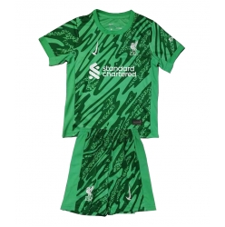 Fotbollsset Barn Liverpool Målvakt Bortatröja 2024-25 Mini-Kit Kortärmad (+ korta byxor)