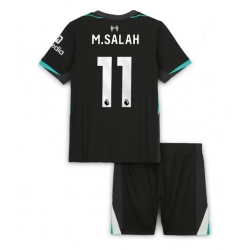 Fotbollsset Barn Liverpool Mohamed Salah #11 Bortatröja 2024-25 Mini-Kit Kortärmad (+ korta byxor)