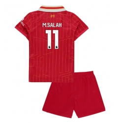 Fotbollsset Barn Liverpool Mohamed Salah #11 Hemmatröja 2024-25 Mini-Kit Kortärmad (+ korta byxor)