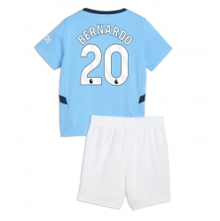 Fotbollsset Barn Manchester City Bernardo Silva #20 Hemmatröja 2024-25 Mini-Kit Kortärmad (+ korta byxor)