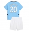 Fotbollsset Barn Manchester City Bernardo Silva #20 Hemmatröja 2024-25 Mini-Kit Kortärmad (+ korta byxor)