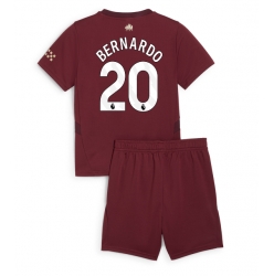 Fotbollsset Barn Manchester City Bernardo Silva #20 Tredje Tröja 2024-25 Mini-Kit Kortärmad (+ korta byxor)