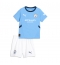 Fotbollsset Barn Manchester City Hemmatröja 2024-25 Mini-Kit Kortärmad (+ korta byxor)