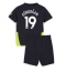 Fotbollsset Barn Manchester City Ilkay Gundogan #19 Bortatröja 2024-25 Mini-Kit Kortärmad (+ korta byxor)