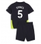 Fotbollsset Barn Manchester City John Stones #5 Bortatröja 2024-25 Mini-Kit Kortärmad (+ korta byxor)