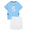 Fotbollsset Barn Manchester City John Stones #5 Hemmatröja 2024-25 Mini-Kit Kortärmad (+ korta byxor)