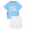 Fotbollsset Barn Manchester City Josko Gvardiol #24 Hemmatröja 2024-25 Mini-Kit Kortärmad (+ korta byxor)