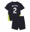 Fotbollsset Barn Manchester City Kyle Walker #2 Bortatröja 2024-25 Mini-Kit Kortärmad (+ korta byxor)