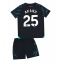 Fotbollsset Barn Manchester City Manuel Akanji #25 Tredje Tröja 2023-24 Mini-Kit Kortärmad (+ korta byxor)