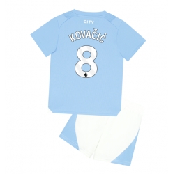 Fotbollsset Barn Manchester City Mateo Kovacic #8 Hemmatröja 2023-24 Mini-Kit Kortärmad (+ korta byxor)