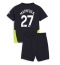 Fotbollsset Barn Manchester City Matheus Nunes #27 Bortatröja 2024-25 Mini-Kit Kortärmad (+ korta byxor)