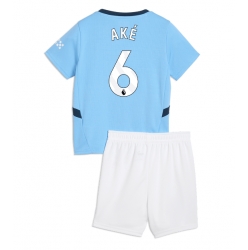 Fotbollsset Barn Manchester City Nathan Ake #6 Hemmatröja 2024-25 Mini-Kit Kortärmad (+ korta byxor)