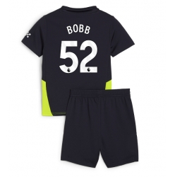 Fotbollsset Barn Manchester City Oscar Bobb #52 Bortatröja 2024-25 Mini-Kit Kortärmad (+ korta byxor)