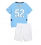 Fotbollsset Barn Manchester City Oscar Bobb #52 Hemmatröja 2024-25 Mini-Kit Kortärmad (+ korta byxor)