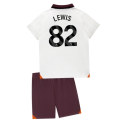 Fotbollsset Barn Manchester City Rico Lewis #82 Bortatröja 2023-24 Mini-Kit Kortärmad (+ korta byxor)