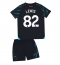 Fotbollsset Barn Manchester City Rico Lewis #82 Tredje Tröja 2023-24 Mini-Kit Kortärmad (+ korta byxor)