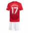 Fotbollsset Barn Manchester United Alejandro Garnacho #17 Hemmatröja 2024-25 Mini-Kit Kortärmad (+ korta byxor)