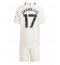 Fotbollsset Barn Manchester United Alejandro Garnacho #17 Tredje Tröja 2023-24 Mini-Kit Kortärmad (+ korta byxor)