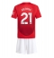 Fotbollsset Barn Manchester United Antony #21 Hemmatröja 2024-25 Mini-Kit Kortärmad (+ korta byxor)