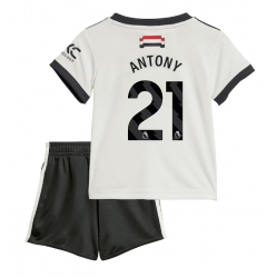 Fotbollsset Barn Manchester United Antony #21 Tredje Tröja 2024-25 Mini-Kit Kortärmad (+ korta byxor)