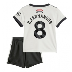 Fotbollsset Barn Manchester United Bruno Fernandes #8 Tredje Tröja 2024-25 Mini-Kit Kortärmad (+ korta byxor)