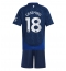 Fotbollsset Barn Manchester United Casemiro #18 Bortatröja 2024-25 Mini-Kit Kortärmad (+ korta byxor)