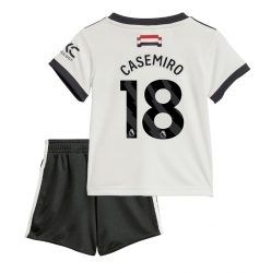 Fotbollsset Barn Manchester United Casemiro #18 Tredje Tröja 2024-25 Mini-Kit Kortärmad (+ korta byxor)