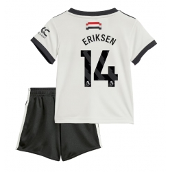 Fotbollsset Barn Manchester United Christian Eriksen #14 Tredje Tröja 2024-25 Mini-Kit Kortärmad (+ korta byxor)