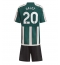 Fotbollsset Barn Manchester United Diogo Dalot #20 Bortatröja 2023-24 Mini-Kit Kortärmad (+ korta byxor)