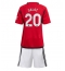 Fotbollsset Barn Manchester United Diogo Dalot #20 Hemmatröja 2023-24 Mini-Kit Kortärmad (+ korta byxor)