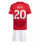 Fotbollsset Barn Manchester United Diogo Dalot #20 Hemmatröja 2024-25 Mini-Kit Kortärmad (+ korta byxor)