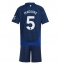 Fotbollsset Barn Manchester United Harry Maguire #5 Bortatröja 2024-25 Mini-Kit Kortärmad (+ korta byxor)