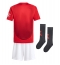 Fotbollsset Barn Manchester United Hemmatröja 2024-25 Mini-Kit Kortärmad (+ korta byxor)