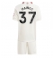 Fotbollsset Barn Manchester United Kobbie Mainoo #37 Tredje Tröja 2023-24 Mini-Kit Kortärmad (+ korta byxor)