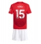 Fotbollsset Barn Manchester United Leny Yoro #15 Hemmatröja 2024-25 Mini-Kit Kortärmad (+ korta byxor)