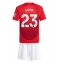 Fotbollsset Barn Manchester United Luke Shaw #23 Hemmatröja 2024-25 Mini-Kit Kortärmad (+ korta byxor)