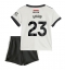 Fotbollsset Barn Manchester United Luke Shaw #23 Tredje Tröja 2024-25 Mini-Kit Kortärmad (+ korta byxor)