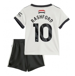 Fotbollsset Barn Manchester United Marcus Rashford #10 Tredje Tröja 2024-25 Mini-Kit Kortärmad (+ korta byxor)