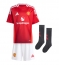 Fotbollsset Barn Manchester United Matthijs de Ligt #4 Hemmatröja 2024-25 Mini-Kit Kortärmad (+ korta byxor)