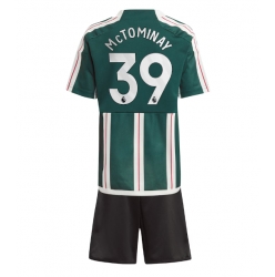 Fotbollsset Barn Manchester United Scott McTominay #39 Bortatröja 2023-24 Mini-Kit Kortärmad (+ korta byxor)