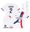 Fotbollsset Barn Paris Saint-Germain Achraf Hakimi #2 Bortatröja 2024-25 Mini-Kit Kortärmad (+ korta byxor)