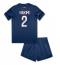 Fotbollsset Barn Paris Saint-Germain Achraf Hakimi #2 Hemmatröja 2024-25 Mini-Kit Kortärmad (+ korta byxor)