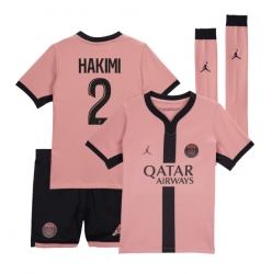 Fotbollsset Barn Paris Saint-Germain Achraf Hakimi #2 Tredje Tröja 2024-25 Mini-Kit Kortärmad (+ korta byxor)