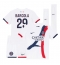 Fotbollsset Barn Paris Saint-Germain Bradley Barcola #29 Bortatröja 2024-25 Mini-Kit Kortärmad (+ korta byxor)