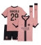 Fotbollsset Barn Paris Saint-Germain Bradley Barcola #29 Tredje Tröja 2024-25 Mini-Kit Kortärmad (+ korta byxor)