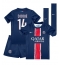 Fotbollsset Barn Paris Saint-Germain Desire Doue #14 Hemmatröja 2024-25 Mini-Kit Kortärmad (+ korta byxor)