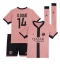 Fotbollsset Barn Paris Saint-Germain Desire Doue #14 Tredje Tröja 2024-25 Mini-Kit Kortärmad (+ korta byxor)