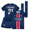 Fotbollsset Barn Paris Saint-Germain Lucas Hernandez #21 Hemmatröja 2024-25 Mini-Kit Kortärmad (+ korta byxor)