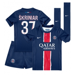 Fotbollsset Barn Paris Saint-Germain Milan Skriniar #37 Hemmatröja 2024-25 Mini-Kit Kortärmad (+ korta byxor)