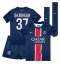 Fotbollsset Barn Paris Saint-Germain Milan Skriniar #37 Hemmatröja 2024-25 Mini-Kit Kortärmad (+ korta byxor)